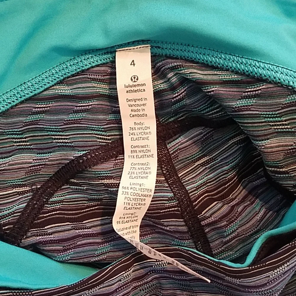 Lululemon women 4 Stop At Nothing crop leggings‎